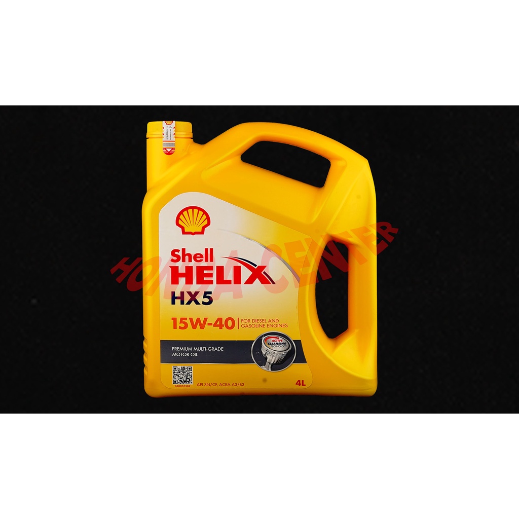 oli shell helix HX5 15W-40 galon di jamin 100% original