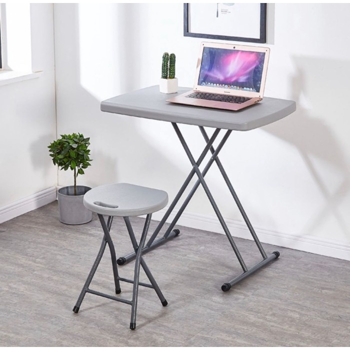 Meja Satu Set Meja Kursi Lipat Portable Meja Kerja Makan Laptop Serbaguna