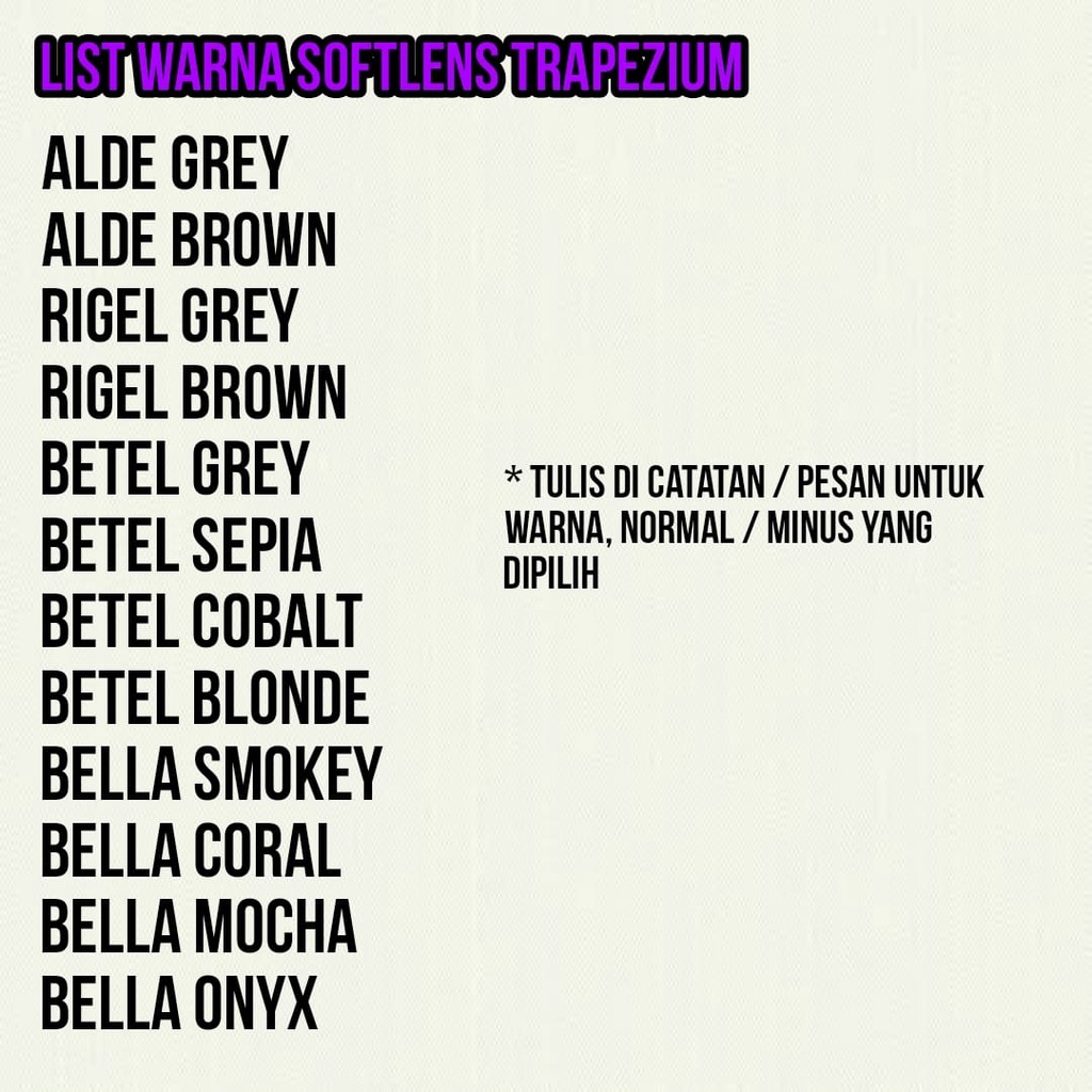 PAKET 3 SOFTLENS TRAPEZIUM FREE CAIRAN 60ML / BB