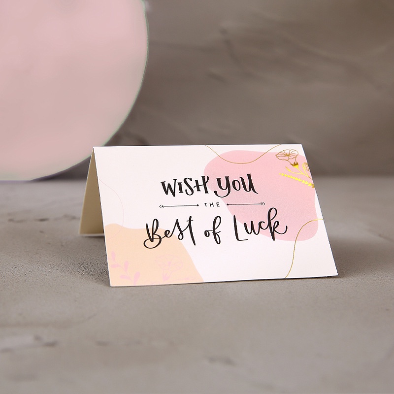 10pcs/set Kartu Ucapan Selamat Gook Luck Best Wishes Happy Birthday Blessing Card Kado Mengenang Wisuda Siswa Dan Teman Kelas