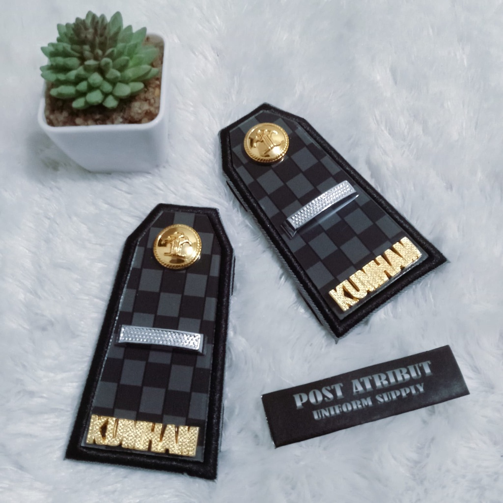 ➮ Pangkat Golongan 2A-2D PDU KUMHAM / Pangkat Lapas Akrilik / Atribut Lapas / Atribut Kumham / Paket