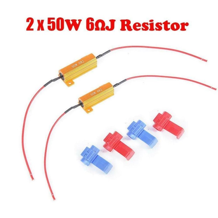 Resistor 50W 6RJ Flasher lampu sein Sen LED mobil KEDIP NORMAL clipper murah