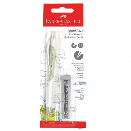 

RK Faber-Castell Auto Click Pensil Mekanik / Mechanical Pencil - 0.5 Set ( include refill 0.5 mm )
