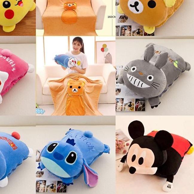 ✾ Balmut Karakter Selimut Bantal Anak Lembut Import ☁