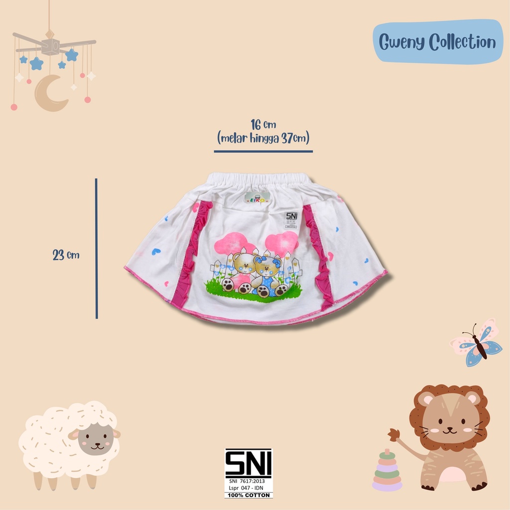 CELANA ROK BAYI ROK CELANA ANAK MOTIF COUPLE BEAR LUCU MURAH SNI