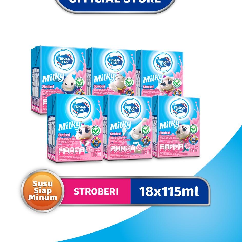

♥ Frisian Flag UHT Milky Strawberry 115ml x 18 ♥