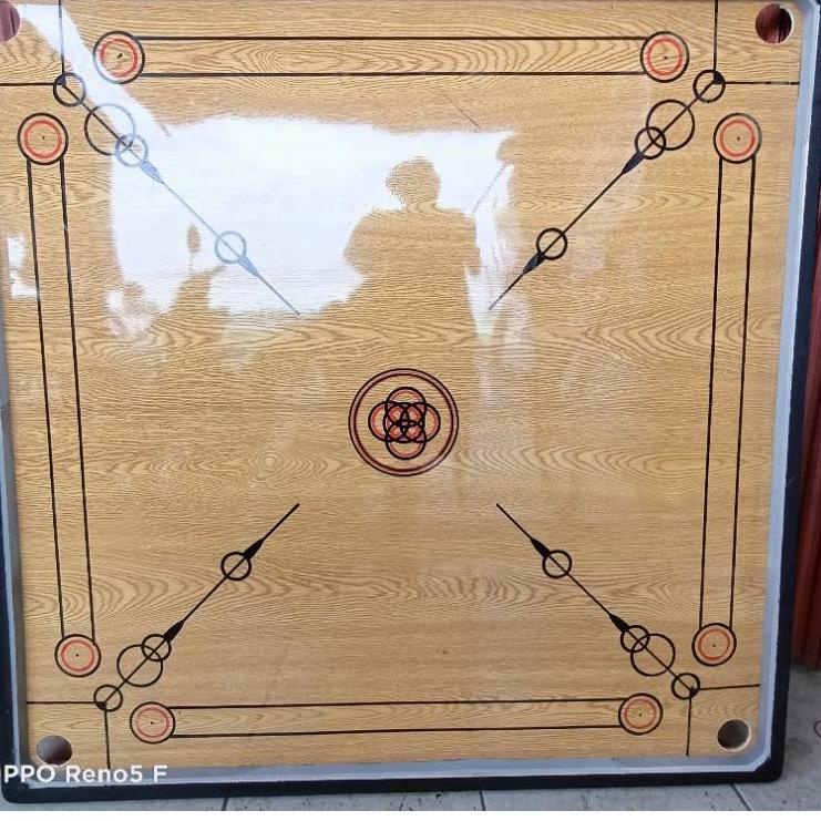 Buruan Stok Meja Karambol Besar 100 cm x 100 cm Komplit Biji Dan Kristal