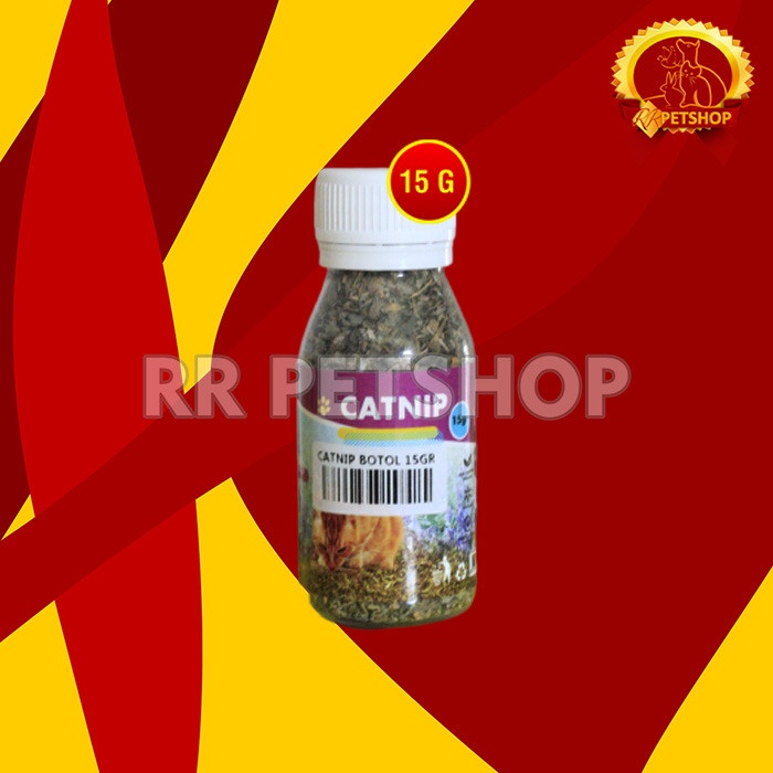 Catnip Serbuk Botol 15gr Alami Untuk Kucing Cat Nip Organik