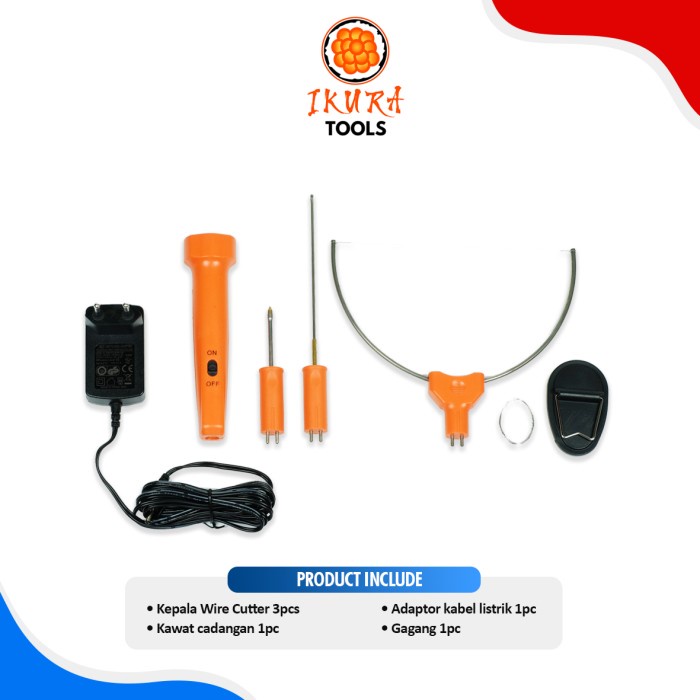 

Pemotong Ikura Alat Pemotong Gabus 3 In 1 - Styrofoam Cutter - Potong Gabus