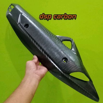 Pelindung knalpot nmax carbon karbon hitam mirip kevlar