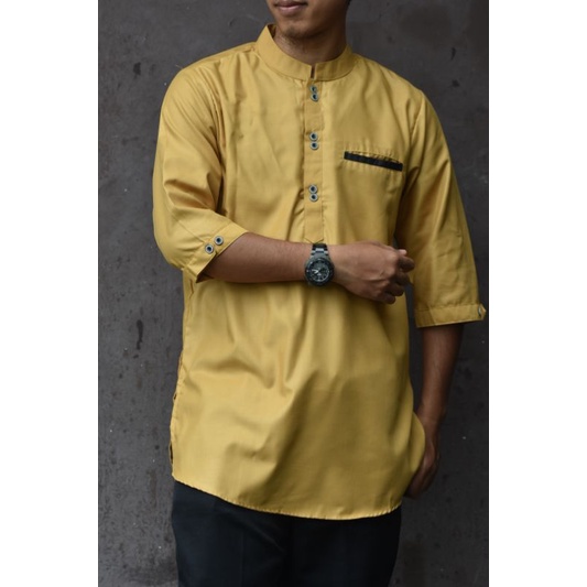 Baju Koko Kurta Dewasa tangan 3/4