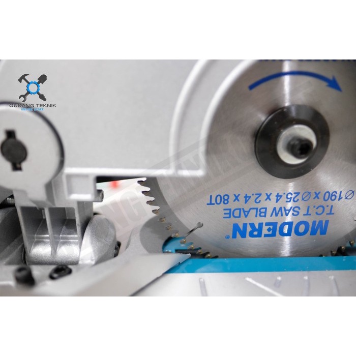 MESIN MITTER SAW M3700B MODERN Pemotong Aluminium 7&quot; 900Watt / Miter Saw Mesin Gergaji Potong Aluminium 7 inch 900 W M 3700B MODERN