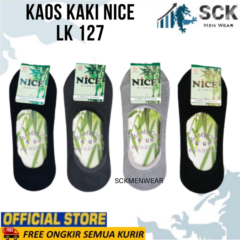 Kaos Kaki Wanita NICE 127 Polos Warna / Kaus Kaki Kebutuhan Wanita / Invisible Socks Bawah Mata Kaki Cewek - sckmenwear GROSIR