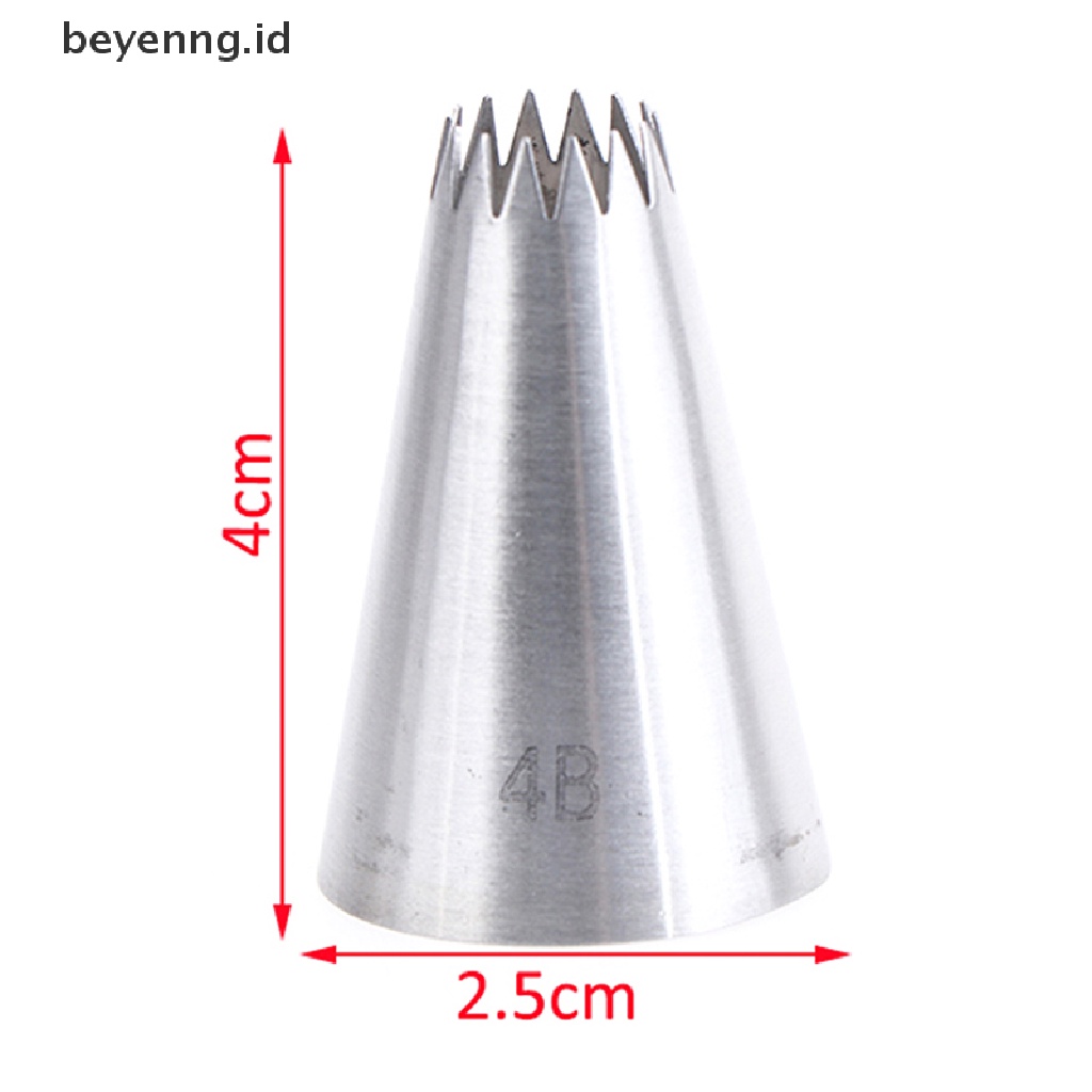 Sepatu Beyen 4B# Icing Piping Nozzle Nozel Pastry Tips Cookies Kue Decorag Tools ID