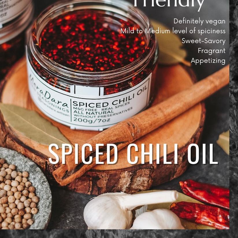 

♀ MERADARA Ebi/Spiced Chili Oil Dimsum Sambal Minyak Cabe Ebi/Original vegan friendly ➮