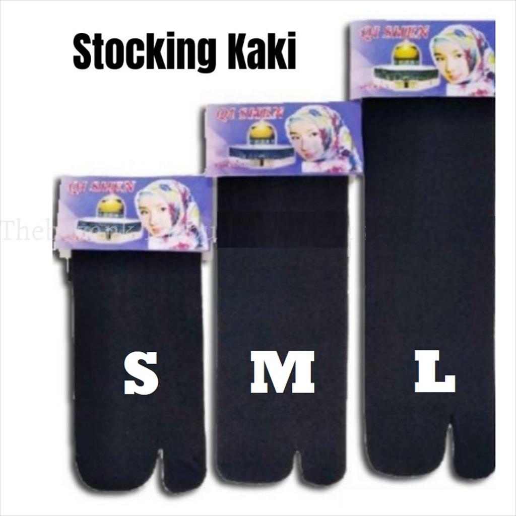 OTS 489. Kaos Kaki Stocking Wanita Muslimah Kaos Kaki Jari Jempol Kuat Ukuran S M L