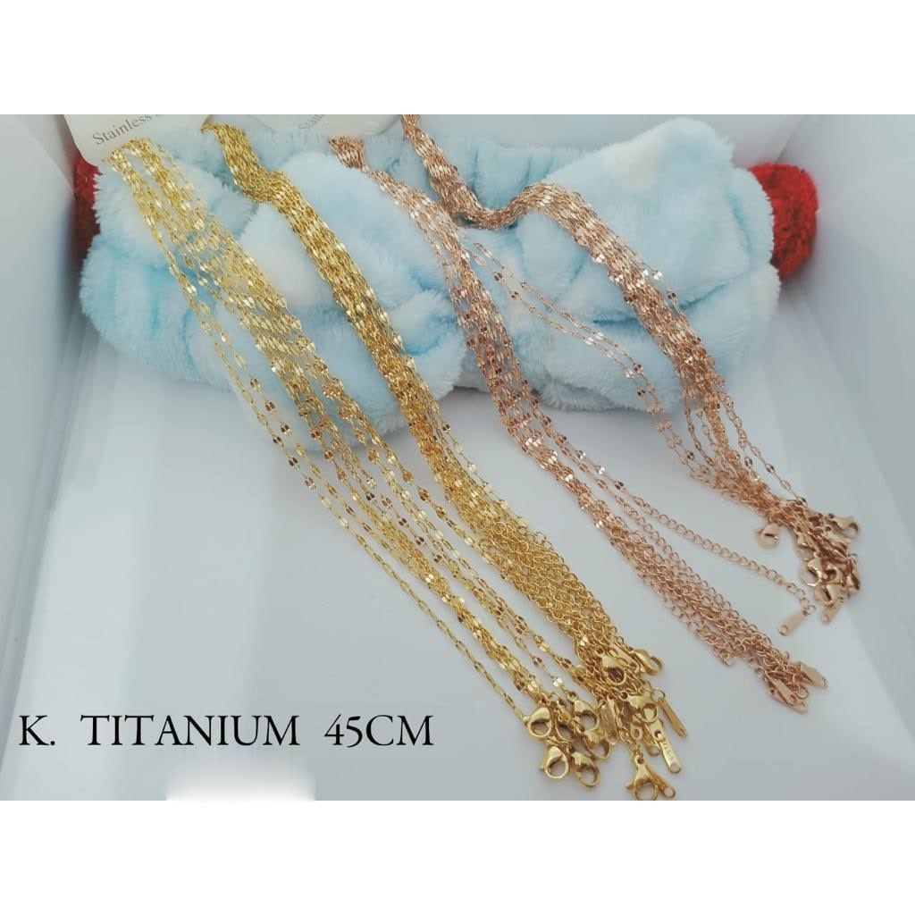 KALUNG TITANIUM PECAH KOPI 45CM