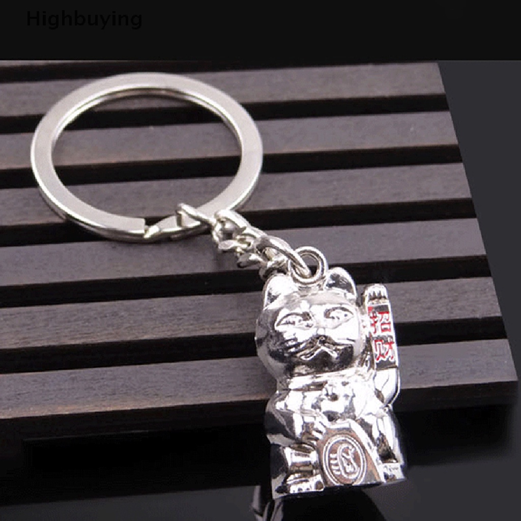 Hbid Kreatif Menguntungkan Kucing Beruntung Mobil Ornamen Fashion Mobil Liontin Gantungan Kunci Perhiasan Trendi Mobil Gantungan Kunci Tas Keyring Untuk Wanita Pria Glory