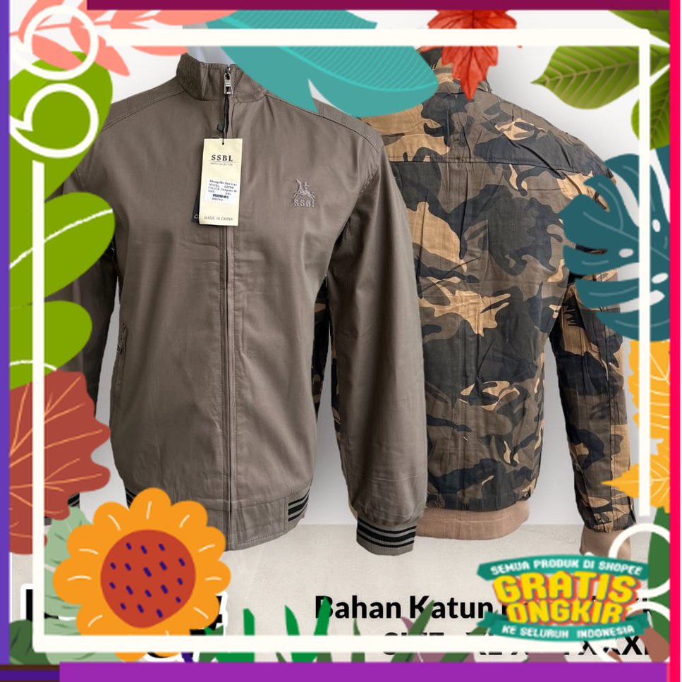 Jaket Canvas Bomber Pria Premium l Jaket Coach Distro BRCO Orginal Qualty l Jaket Pria Parka Army / 