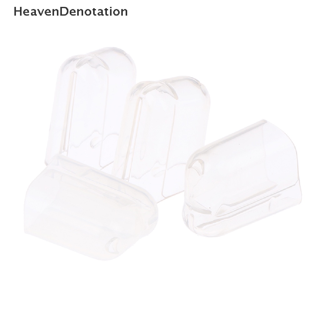 [HeavenDenotation] 4pcs Toothbrush Cover Penutup Pelindung Kepala Sikat Gigi Case Lids Cap Travel Suit HDV