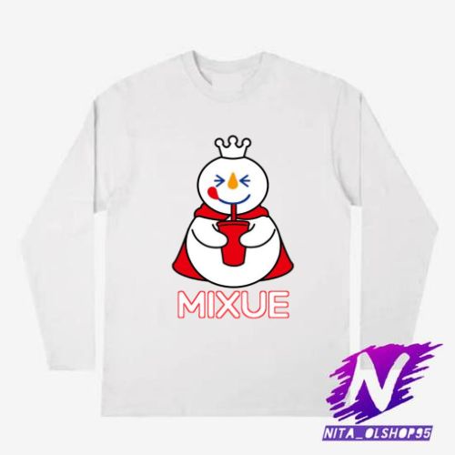 baju anak kaos anak lengan panjang mixue boba