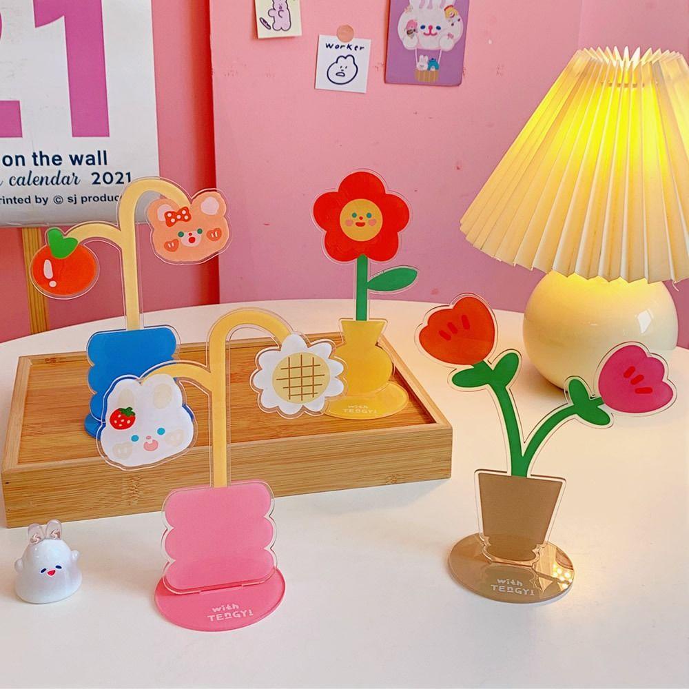 [Elegan] Klip Memo Bunga Kartun Lucu Multifungsi Reusable Home Decor Stylish Mudah Digunakan Praktis Desain Indah Card Holder