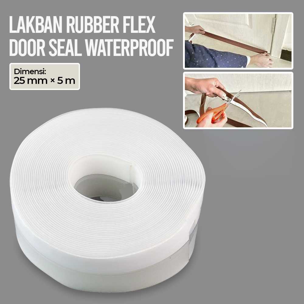 (BISA COD) FTIHSHP Alloet Lakban Rubber Flex Door Seal Strip Bottom Seal Waterproof - TP39