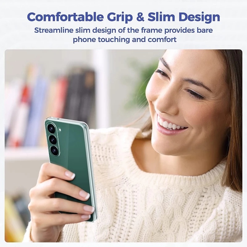 Transparan Lembut Silikon Ultra-Tipis Ponsel Case Ponsel Perlindungan Penuh Tubuh TPU Bening Cover Basic Phone Cover Untuk Samsung S23/S23 Ultra/S23