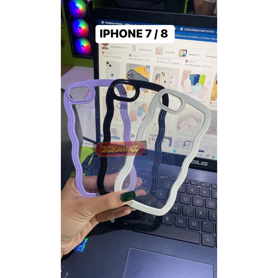 CASING CURLY EDGE ( IPHONE 7 / 8 ) CASE KELUARAN TERBARU 2023 - ISTIQOMAH ACC