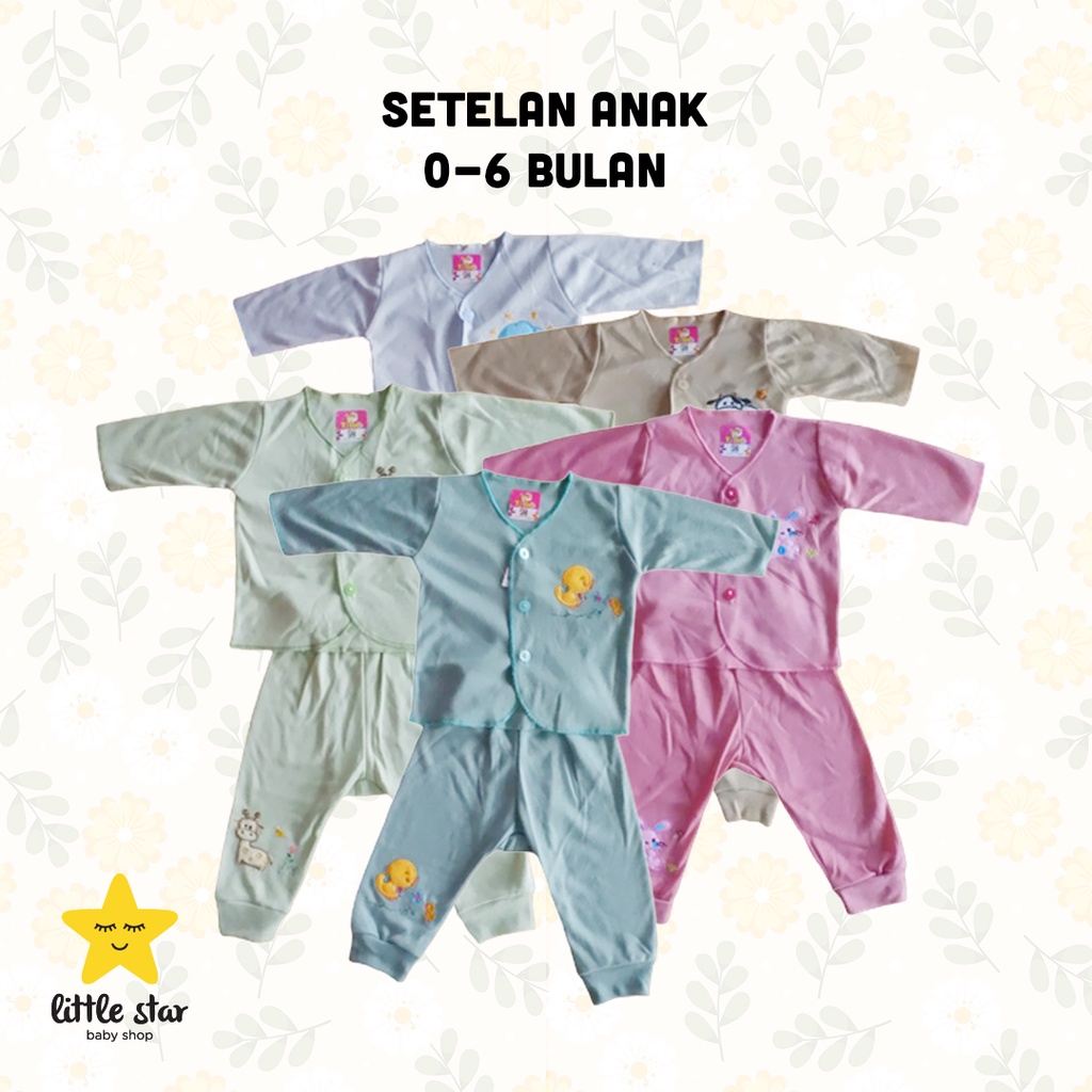 Y Lin Setelan Bayi Cewek Cowok | Set Baju Anak Kutung Panjang Pendek Piama