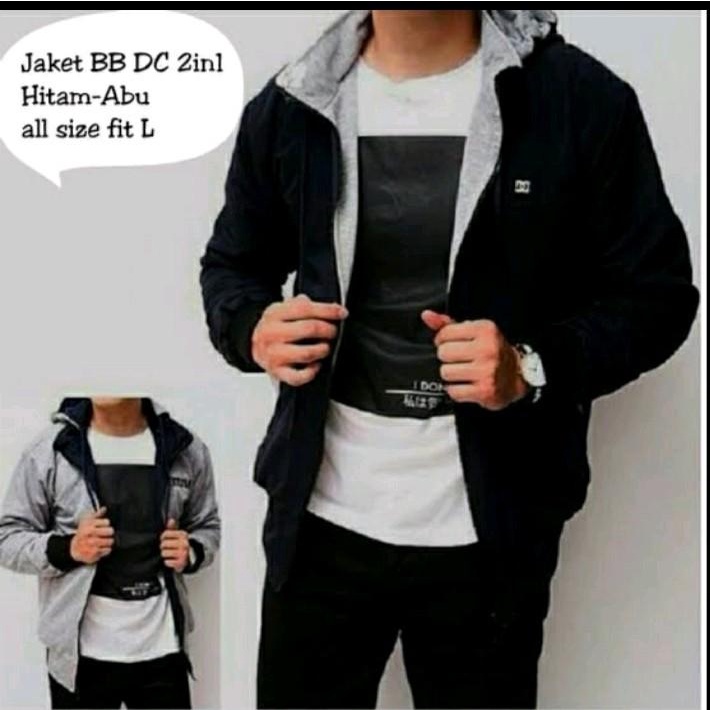 Jaket Bolak Balik Pria Wanita / Jaket Pria Parasut Bolak balik / Jaket Wanita Bolak balik / Jaket Pa