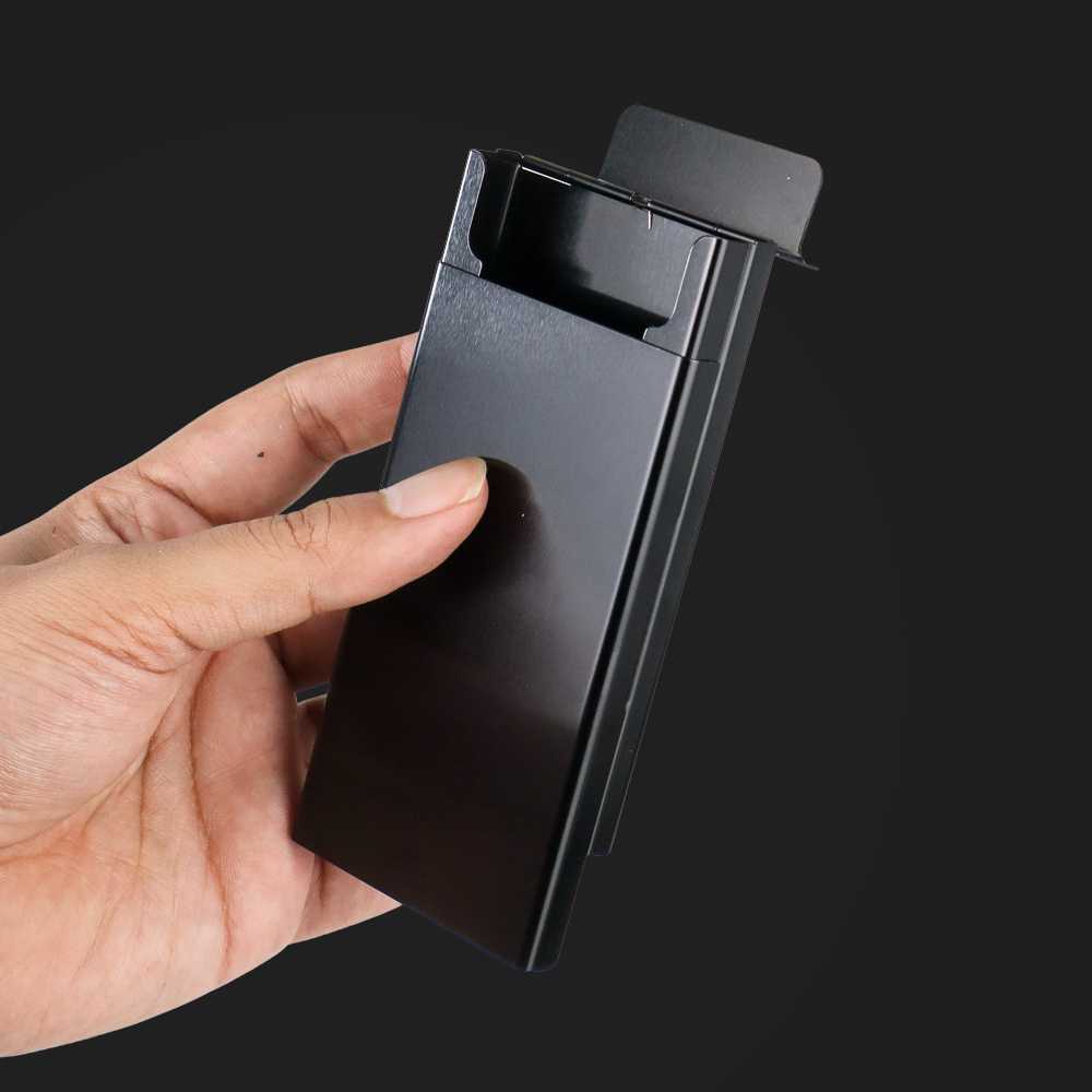 PROMO RAMADHAN LAIFU Kotak Bungkus  Elegan Aluminium Slider Cigarette Case - FQ960