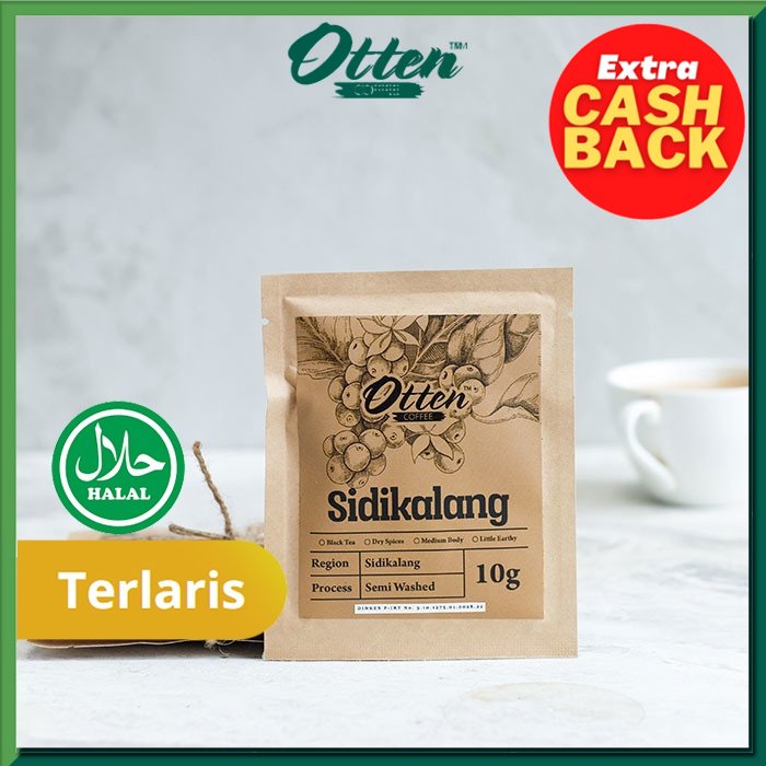 

Drip Coffee 10g Arabica Sidikalang (4 Sachet) - Bubuk Kopi Otten Coffee