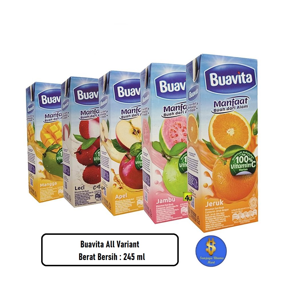 

Buavita Minuman Sari Buah 245ml All Variant-Minuman Sari Buah Buavita