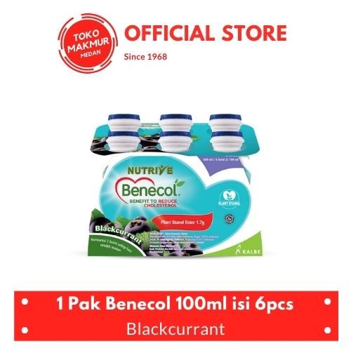 

1 PAK NUTRIVE BENECOL BLACKCURRANT 6 X 100 ML