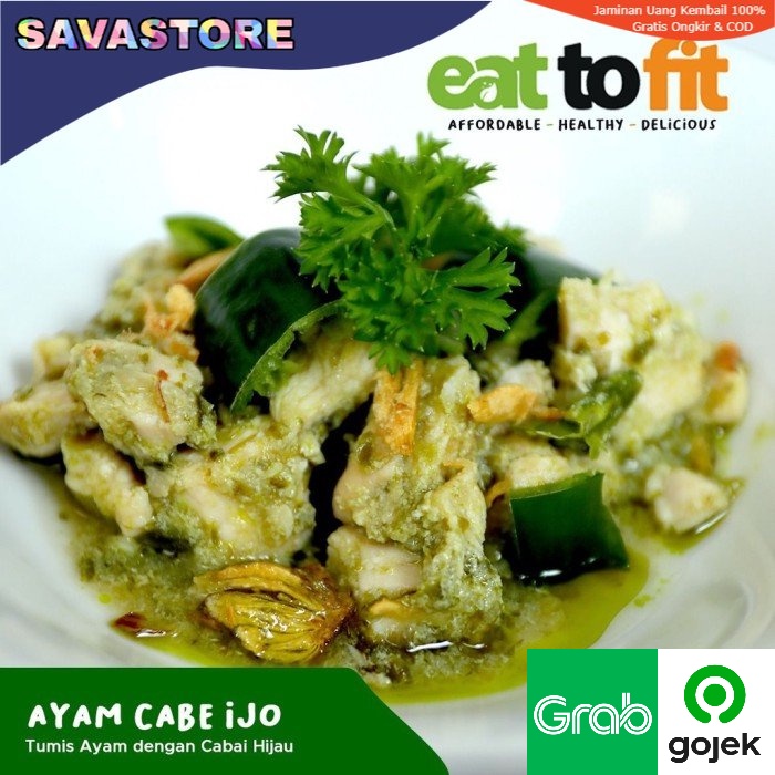 AYAM CABE IJO MAKANAN SEHAT KELUARGA FROZEN FOOD  EAT TO FIT 100 gr