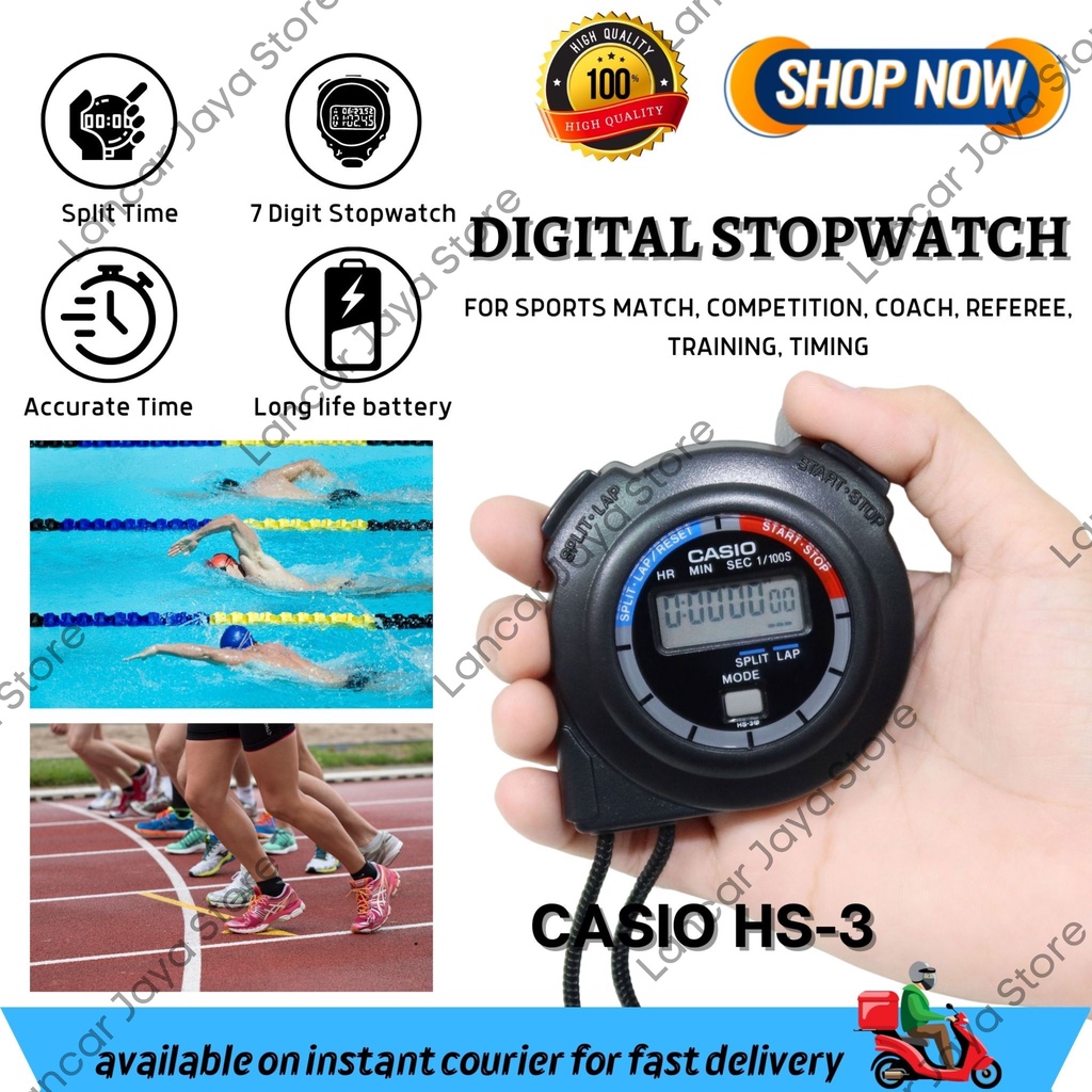 Pengukur Waktu / Stopwatch Casio HS-3 Asli