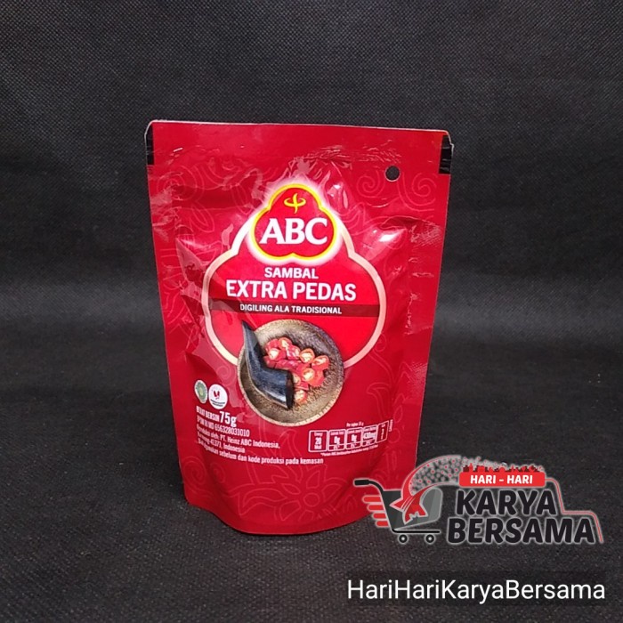 

ABC SAMBAL EXTRA PEDAS POUCH 75GR