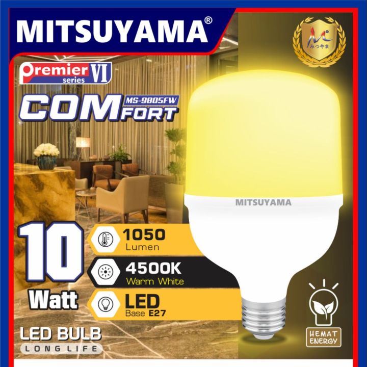 BOHLAM LED KUNING MITSUYAMA LAMPU PREMIER IV ORIGINAL MS-9850FW COMFORT