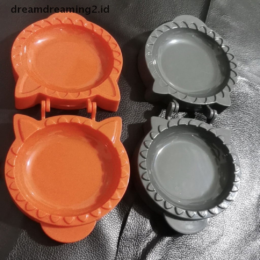 (dream) 1/2pcs Hand Pie Maker Mini Fox And Owl Dough Presser Lattice Pie Top Cutter Cetakan DIY Baking Pastry Alat Perlengkapan Dapur.