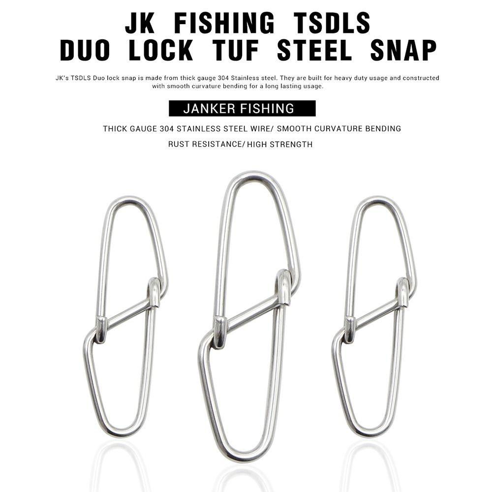 Preva 100 Pcs Memancing Gantung Snap Angling Perlengkapan Fish Tackle Fast Clip Lock Barrel Putar