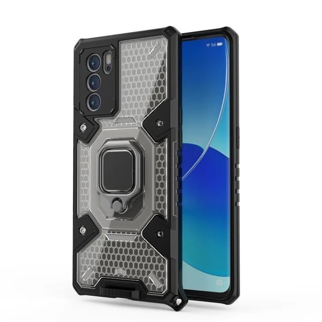 OPPO RENO6 RENO 6 4G Soft Case Armor Ring Stand Magnetic