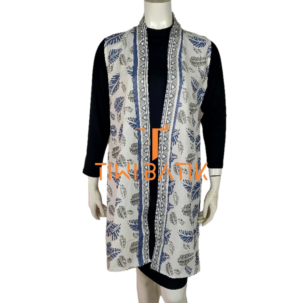 Outer Vest Batik Tanpa Lengan