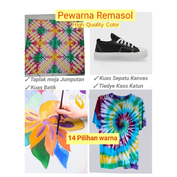 Paket 14 Warna Remasol Mini (1 saset= 300ml)