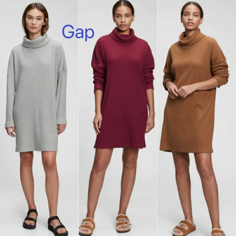 GAP ribbed cowl neck dress 100% original