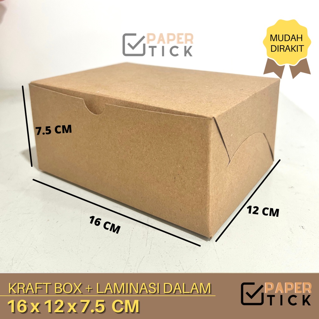 

Dus Nasi 16x12x7.5 CM Lunch Box Kotak Kue Katering Catering Kotak Kemasan Makan Paper Kraft Packaging Kemasan