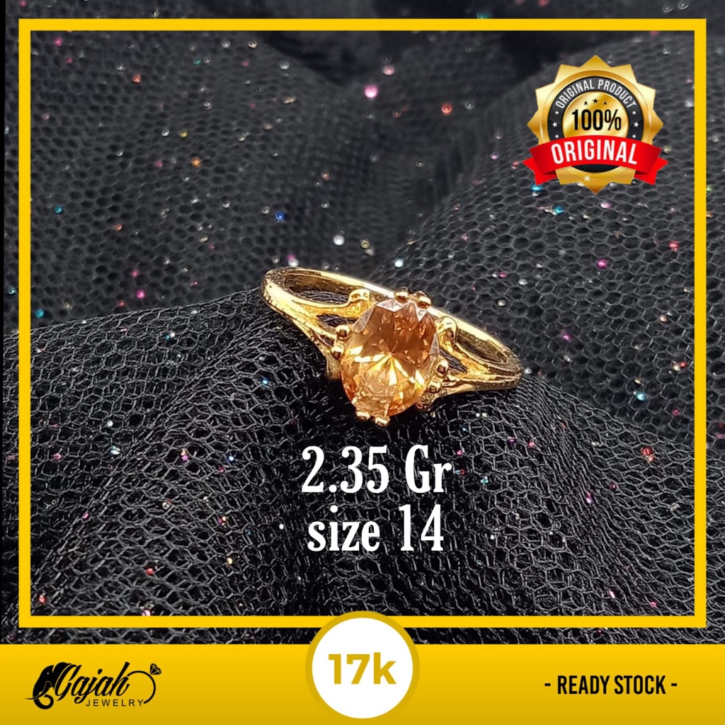 Cincin emas 17k - 2.35 gr kadar 750 - 4180