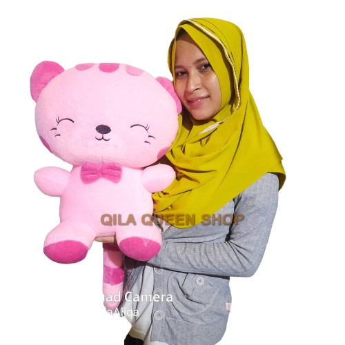 ✨ BISA COD ✨ boneka kucing cantik XL - Merah Muda