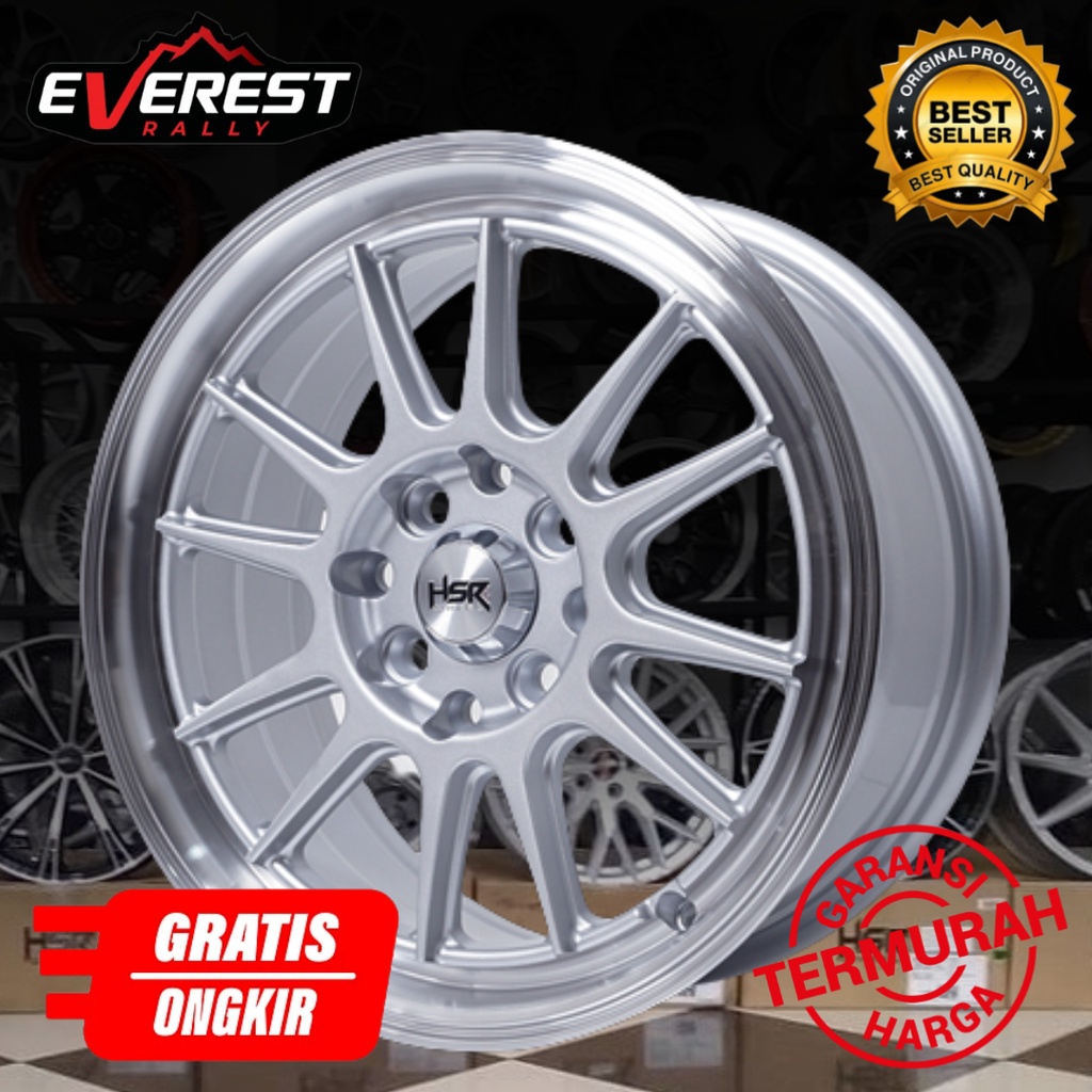 Velg Mobil R15 HSR Racing ENDE 346 HSR R15X65 PCD 4x100-114,3 Silver