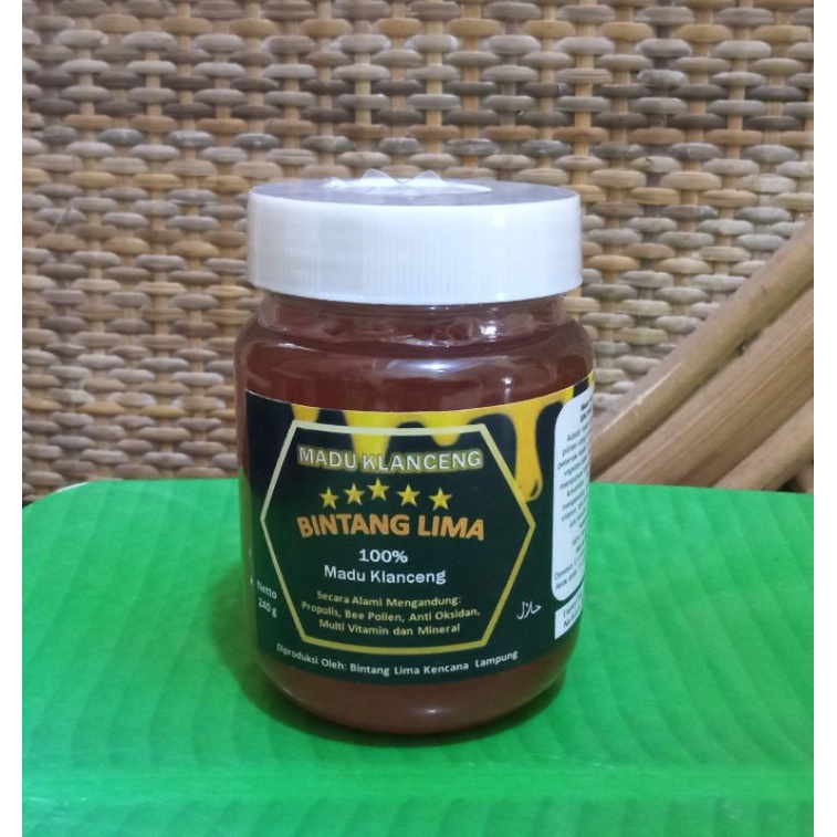 

Madu Klanceng Bintang Lima 240 gram
